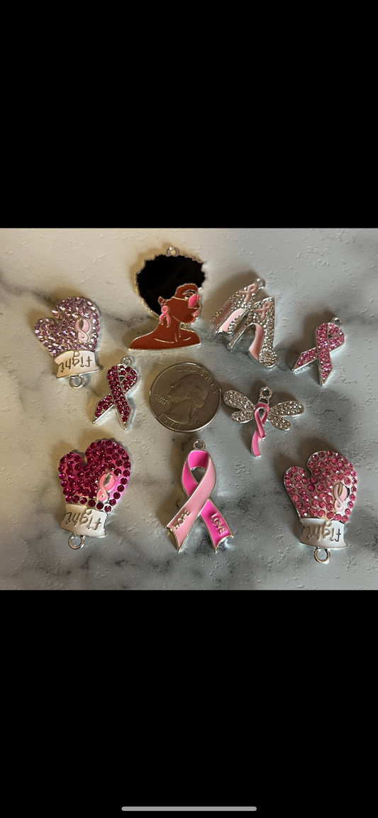 Breast Cancer Awareness Charms