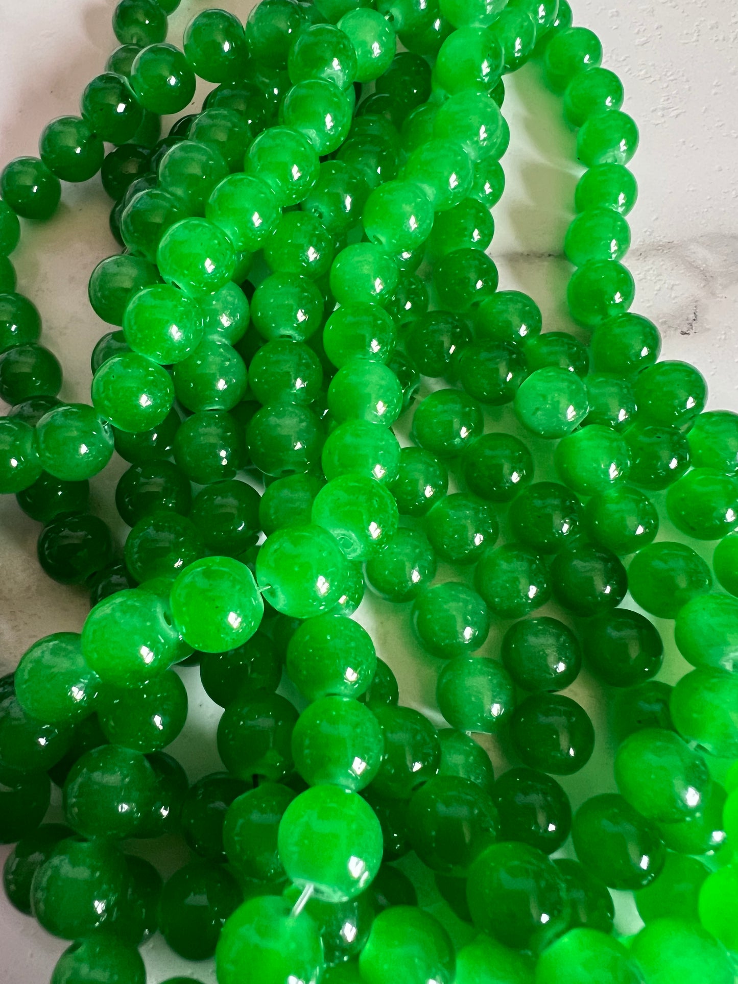 **NEW** 10mm Glass Beads **Spring Edition** (JELLIES)