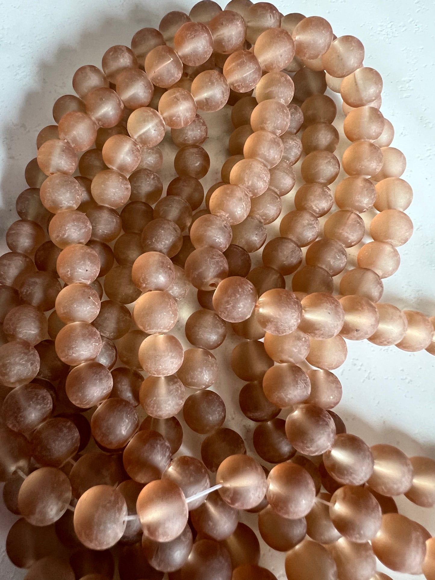 Matte Finish Glass Beads (10mm)