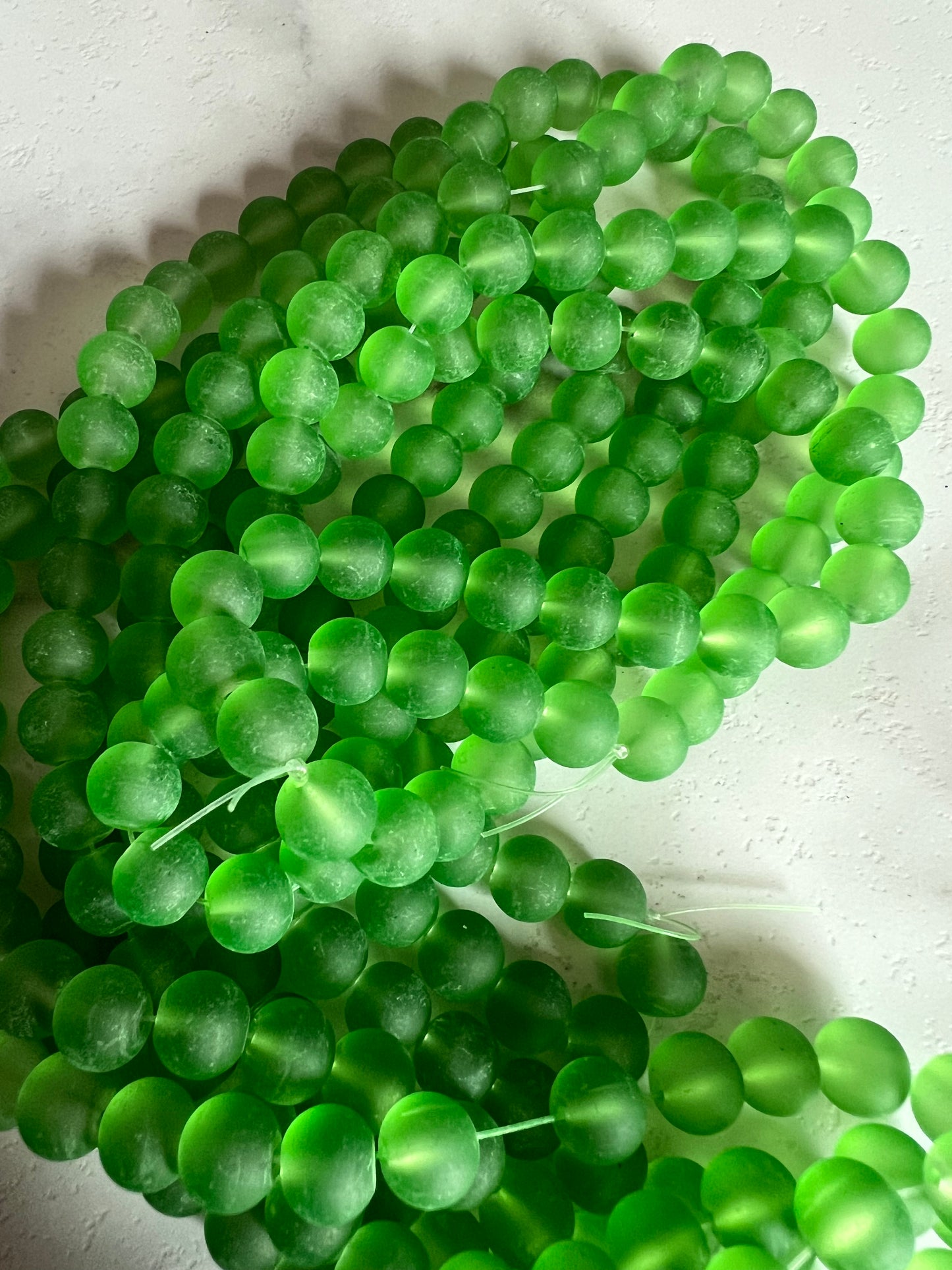 Matte Finish Glass Beads (10mm)