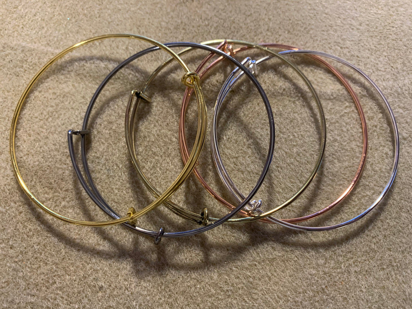 Adjustable Stainless Steel Bangles (5 different colors)